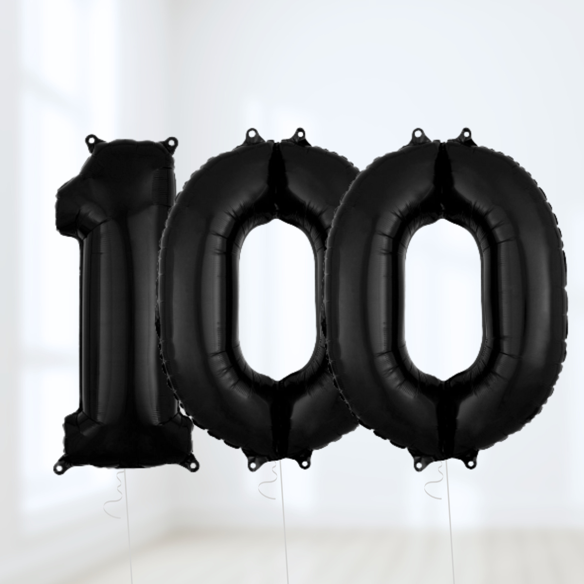 Black Birthday Balloon Number Packages