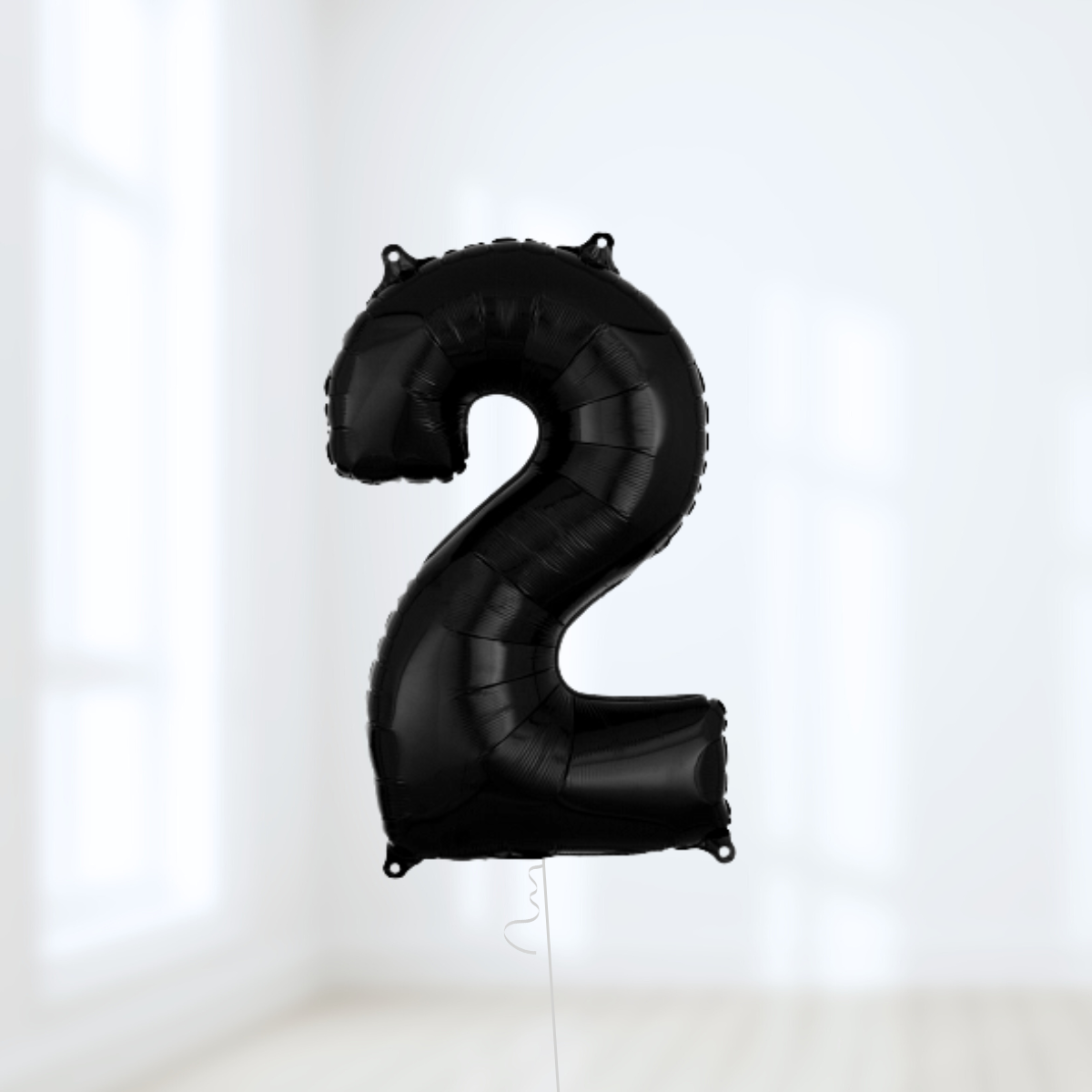 Black Birthday Balloon Number Packages