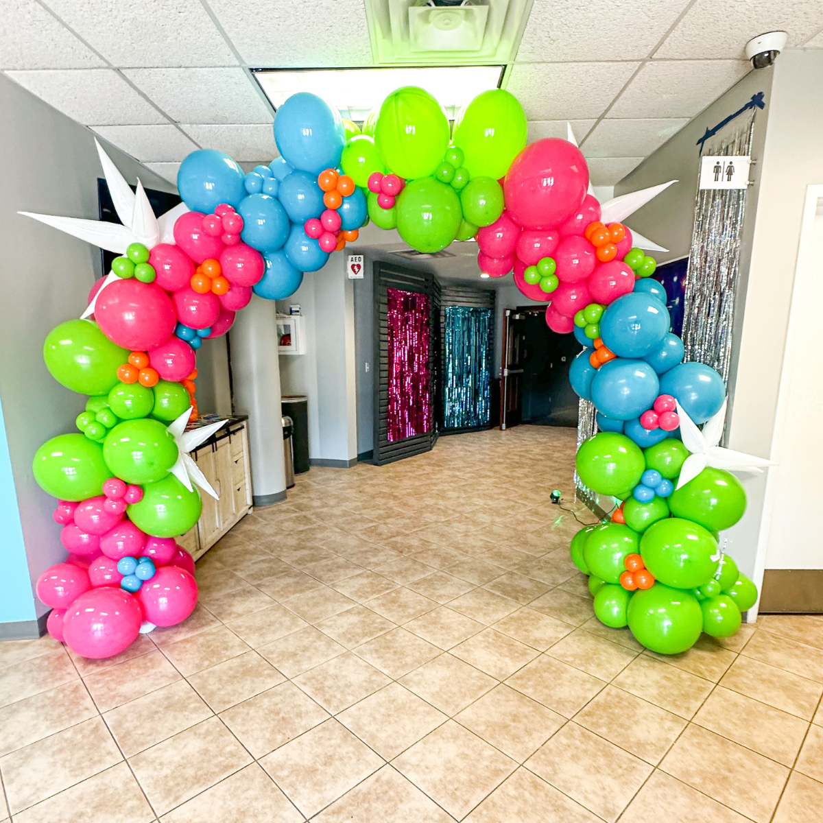 Rainbow Party Ready-Made Balloon Arch