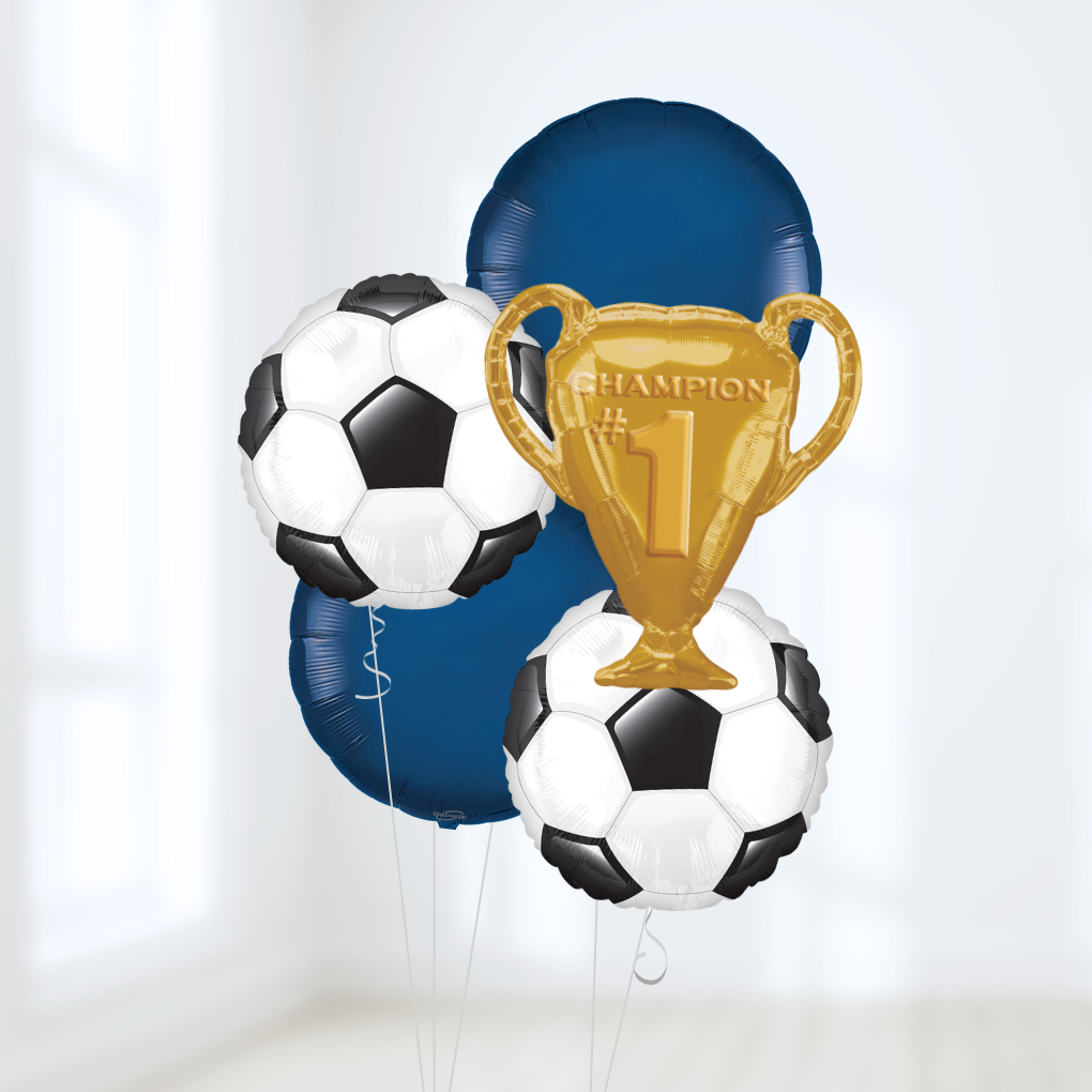 Soccer Birthday Helium Balloon Bundle