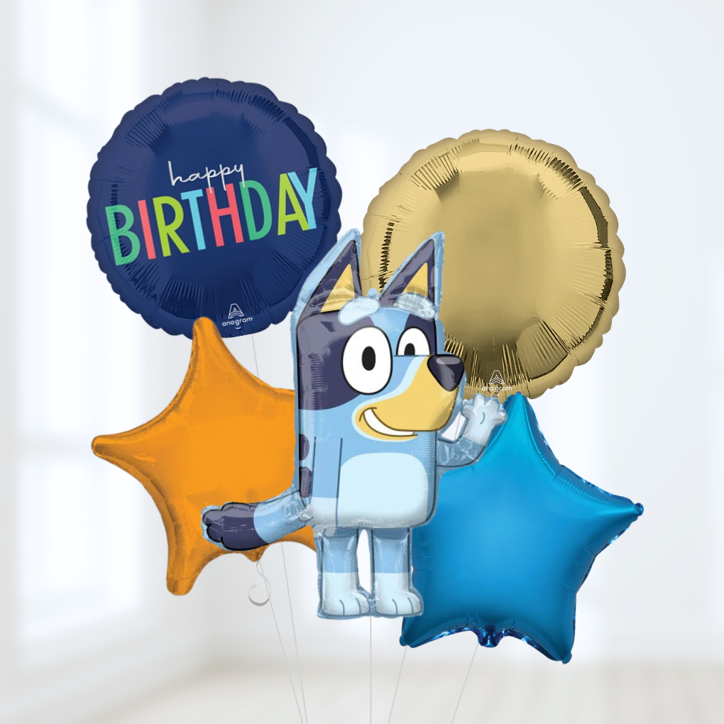 Bluey Birthday Helium Bouquet