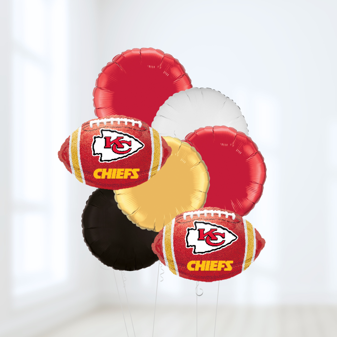 KC Chief's Helium Balloon Bouquet