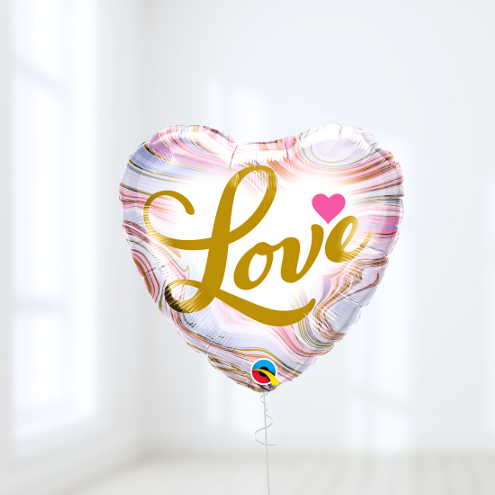 Valentine's Robot Foil Helium Balloon Bouquet