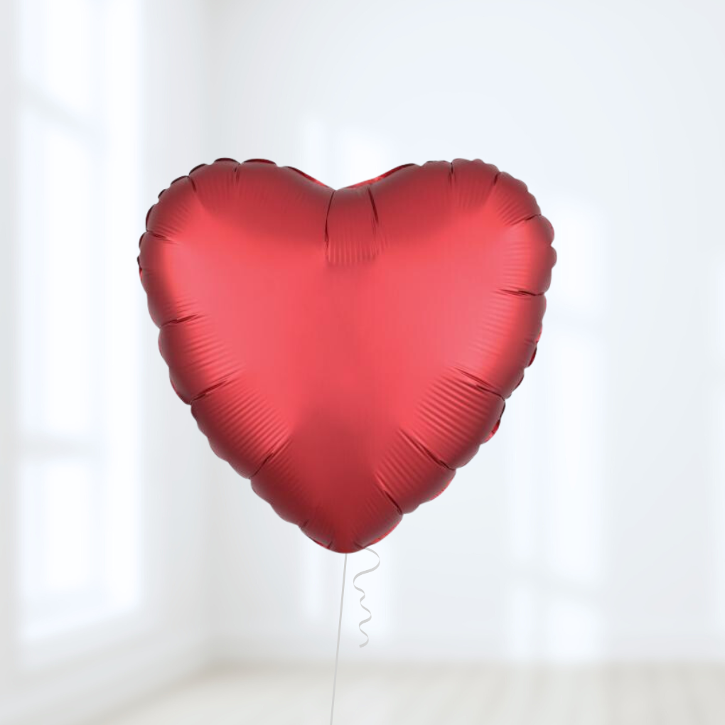 Red Foil Heart Helium Balloon Bouquet