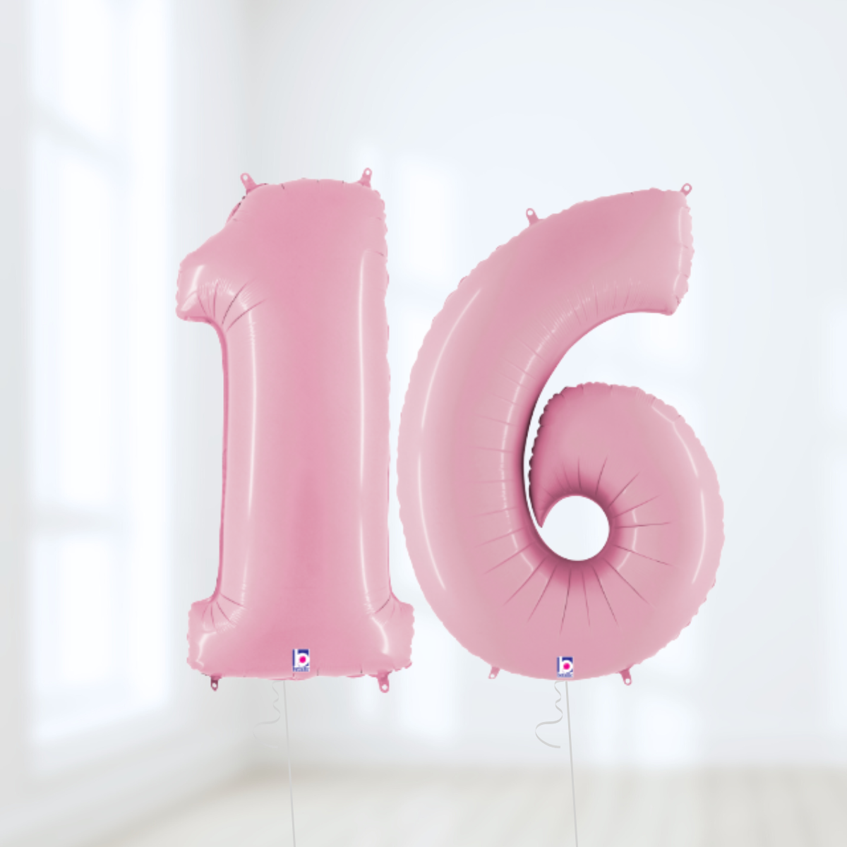 Pastel Pink Birthday Balloon Number Packages