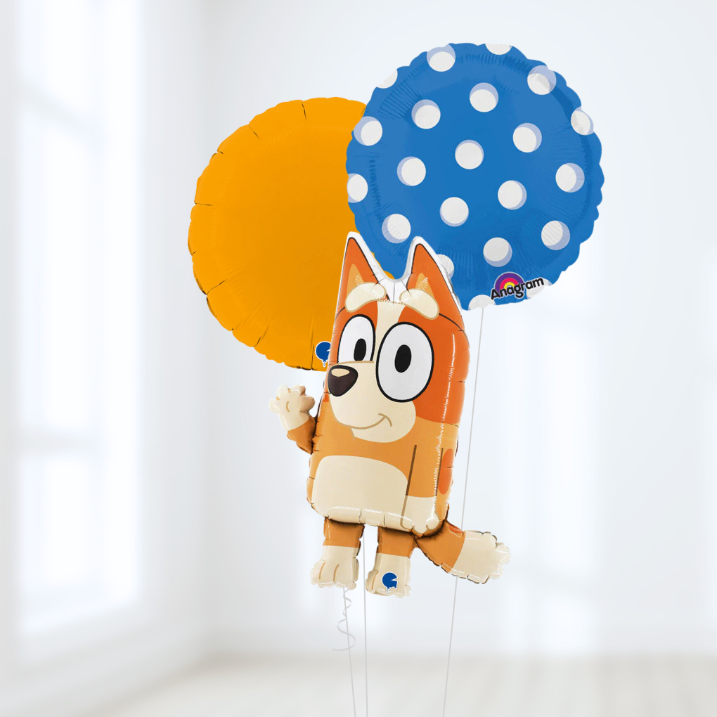 Bingo and Bluey Birthday Helium Bouquet