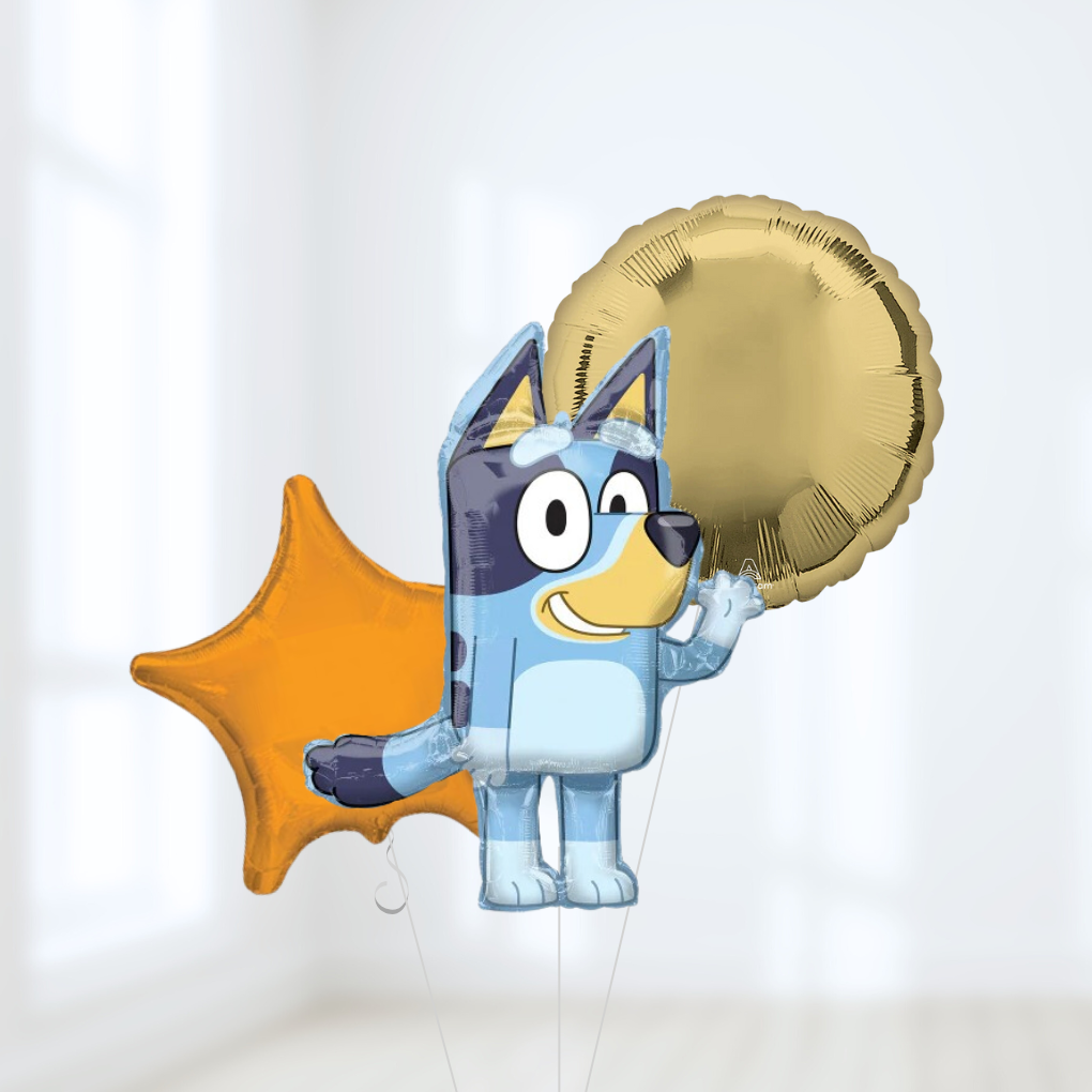 Bluey Birthday Helium Bouquet