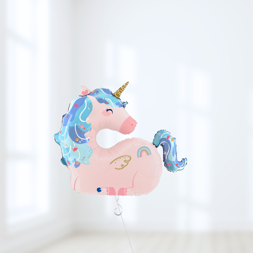 Unicorn Birthday Helium Balloon Bouquet