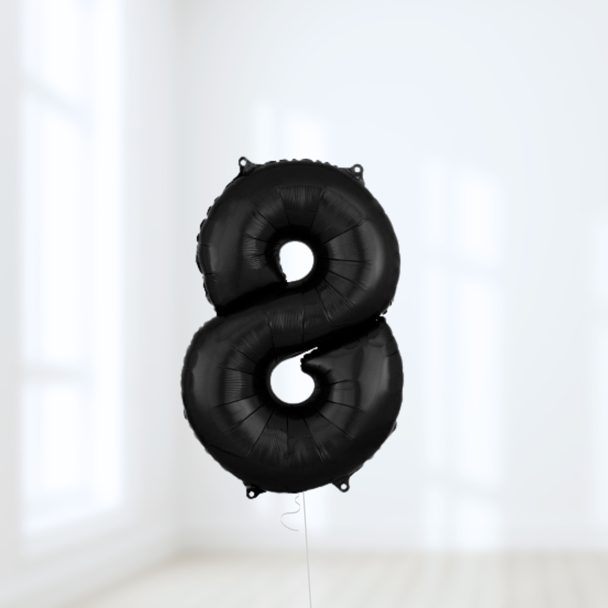 Black Birthday Balloon Number Packages