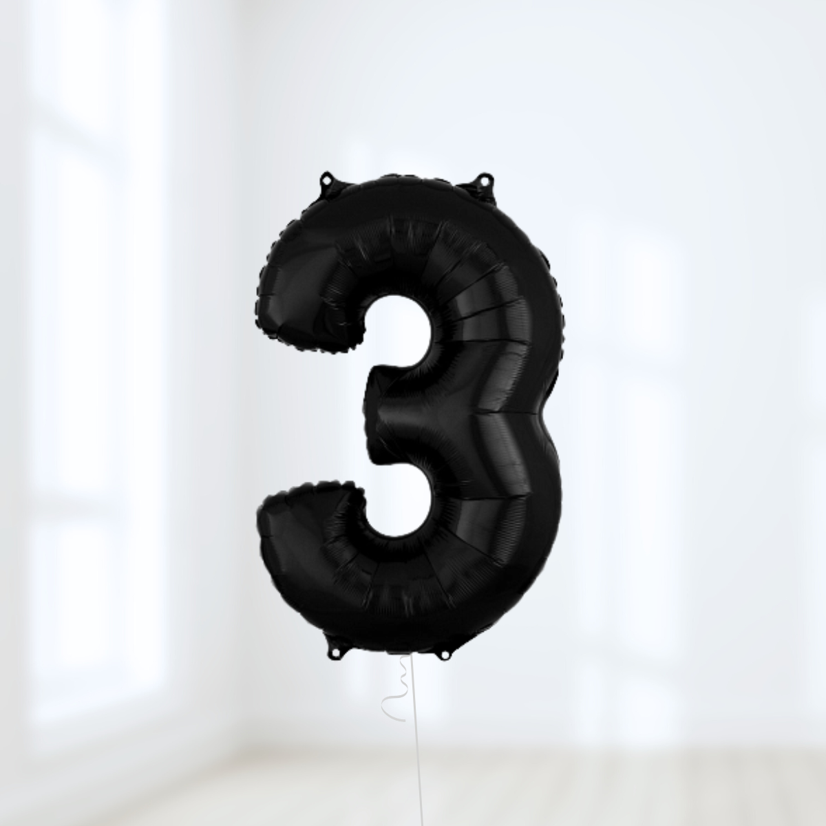 Black Birthday Balloon Number Packages