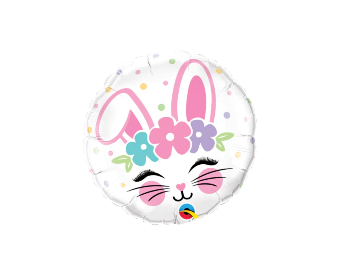 Bunny Face Easter Foil Balloon