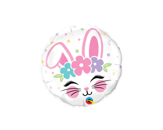 Bunny Face Easter Foil Balloon