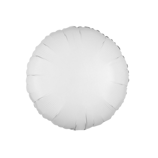 White Circle Foil Balloon